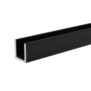 FHC Classic U-Channel 3/8" Glass 144" Long - Oil Rubbed Bronze