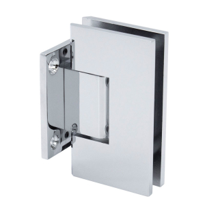 FHC Venice Series Wall Mount Hinge - Short Back Plate - Polished Chrome