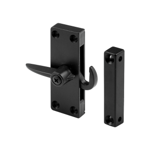 FHC Die-Cast Black Right-Hand Sliding Screen Door Latch (Single Pack)