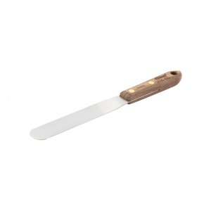 FHC Wood Handle Sealant Spatula 1-1/4" Radius Tip 8"