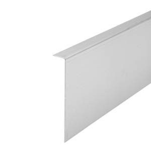 FHC Cladding L-Bar for Base Shoe 88 - 10' Long - Brushed Stainless 304