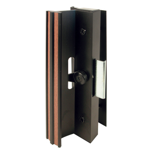 FHC Extruded Aluminum - Black - Sliding Patio Door With Clamp Type Latch