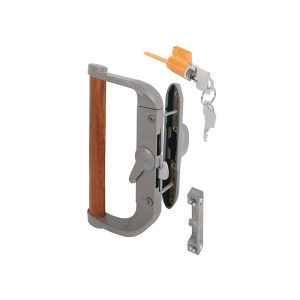 FHC Patio Door Surface With Hook Latch - Diecast Body - Wood Handle - Keeper