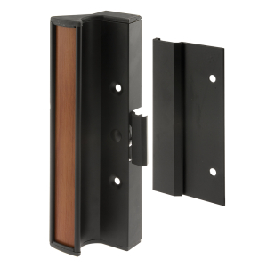 FHC Aluminum - Black Finish - Patio Door Handle Surface Mounted With Clamp - International Windows