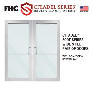 FHC Citadel Series Custom Wide Stile Pair of Doors