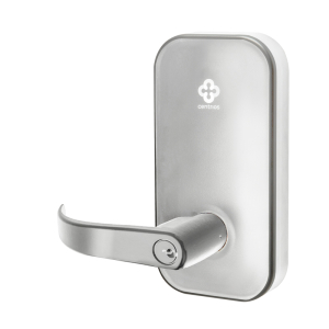 FHC Centrios Pacific Beach Lever Lock with Key Override, 2-3/4" Backset - Satin Aluminum