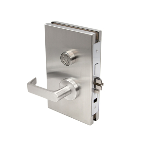 FHC 6" x 10" LHR Center Lock Entrance Function - Brushed Stainless 