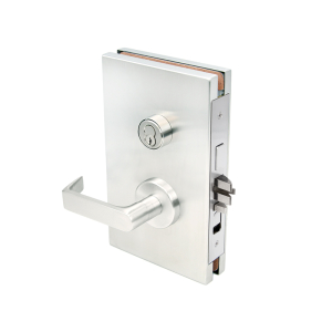 FHC 6" x 10" LHR Center Lock Entrance Function - Satin Anodized 