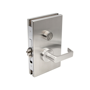 FHC 6" x 10" RHR Center Lock Entrance Function - Brushed Stainless 