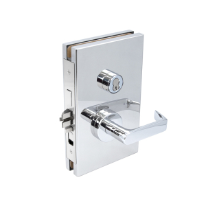 FHC 6" x 10" RHR Center Lock Entrance Function - Polished Stainless 