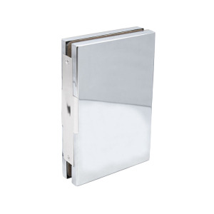 FHC 6" x 10" Center Entrance Lock Glass Keeper - Polished Stainless