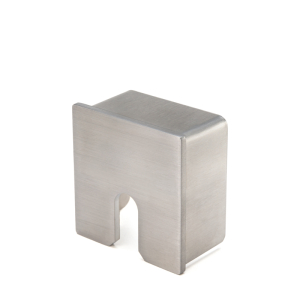 FHC Wall Mount End Cap For CRVG20 - Brushed Stainless