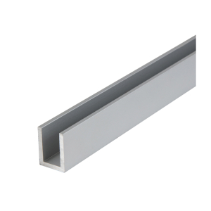 FHC 3/4" x 1" Deep U-Channel - 240" Length - Satin Anodized