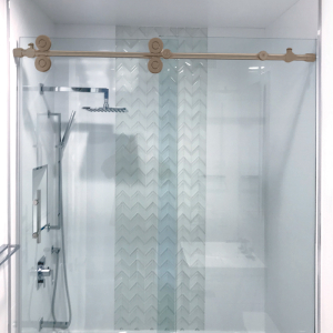 FHC Clearwater Series Sliding Shower Door System for 3/8" or 1/2" Glass