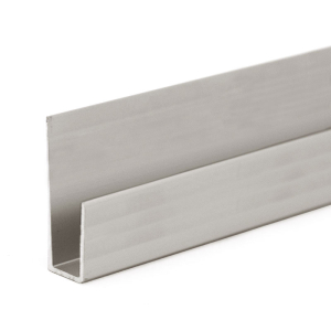 FHC 1/4" Deep Nose Aluminum J-Channel 144" Length - Satin Anodized