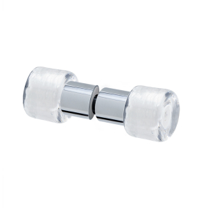 FHC Back-to-Back Dumbell Knob Chrome & Glass 