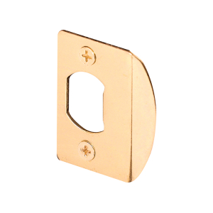 FHC Standard Latch Strike - 1-5/8" - Steel - Brass Plated Finish (Pack Of 2)