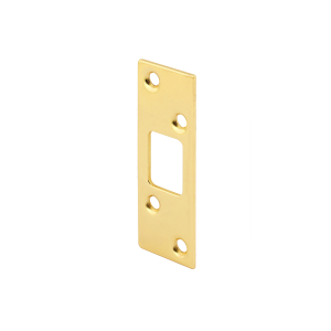 FHC Brass Plated - High Security Deadbolt Door Lock Strike (Single Pack)