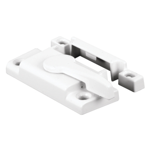 FHC Sash Lock - 2-1/8" Hole Centers - Fits Single And Double Hung Windows - Diecast - White - (Single Pack)