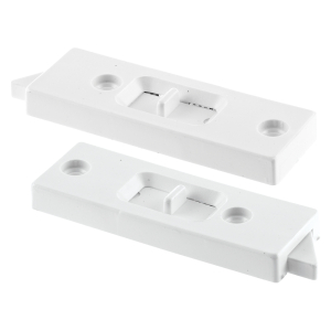 FHC White Vinyl Vertical Hung Sliding Window Lock (2-Pack)