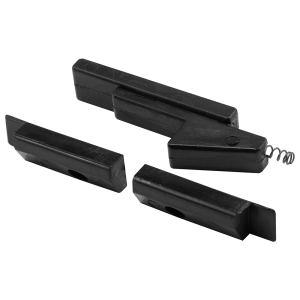 FHC Single Hung Window Latch - Plastic - Black - 2-1/8" (2-Pack)