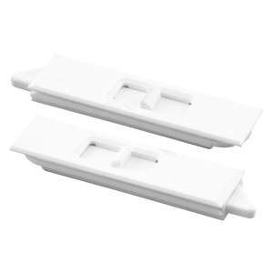 FHC Tilt Latch Pair - White Plastic Construction - Spring-Loaded - Snap-In (1 Pair)