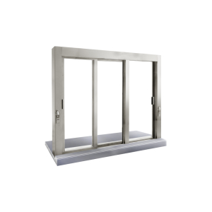 FHC Manual Deluxe Sliding Window XOX with 12" Stainless Steel Shelf
