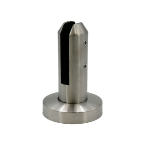 FHC Frameless Fence Clamps Round Surface Mount for 3/8"  - 9/16" Glass