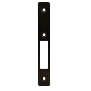 FHC Radius Weather-Stripped Faceplate for FL2130 Series Hook Throw Deadlock - Dark Bronze