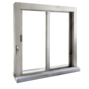 FHC Self-Closing Deluxe Sliding Window with Stainless Steel Sill - OX or XO
