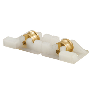 FHC Sliding Window Tandem Roller Assembly - 3/8" Brass Rollers (2 Pack)