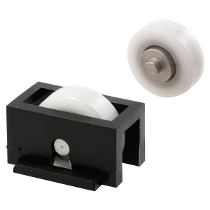 FHC 3/4" - Black Plastic - Sliding Window Roller With Stainless Steel