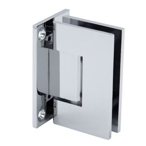 FHC Glendale Series Wall Mount Hinge - Full Back Plate - Polished Chrome