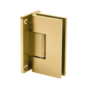 FHC Glendale Square 5 Degree Positive Close Wall Mount Hinge Full Back Plate - Satin Brass