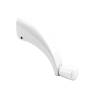 FHC Operator Folding Crank Handle - 11/32" - White Enamel Finish - Low