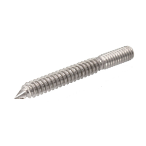 FHC 1/4"-20 Hanger Bolt - 2-1/2" Long - Stainless Steel - 10pk