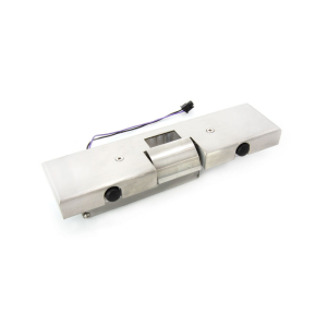 FHC Single Door Electric Strike Stop Kit With HS3101NFS Installed - Brushed Stainless