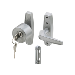 FHC Tulip Knob Lock - Keyed - With 3" Hole Center - Aluminum