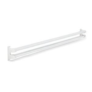 FHC 36" L Steel Reinforced White Vinyl Push Bar For Hinged Swinging Screen Doors