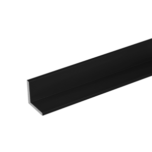 FHC 1" x 1" Aluminum L-Bar .0630 Thick - 192" Length - Matte Black