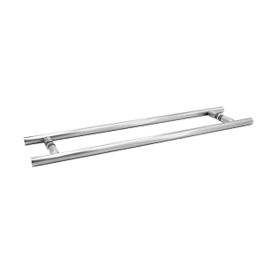 FHC 24" x 24" Ladder Towel Bar Back-to-Back for 1/4" to 1/2" Glass  