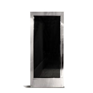 FHC LUXE 200 Series Custom Single Door - 2-3/16" Stile - Brushed Stainless