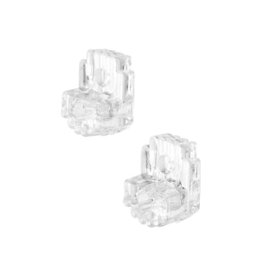 FHC 1/4" Mirror Clip - 100/Pk Clear Plastic