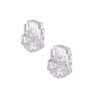 FHC 1/8" Mirror Clip - 100/Pk Clear Plastic