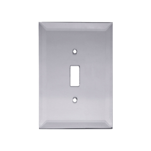 FHC Gray Single Toggle Switch Glass Mirror Plate