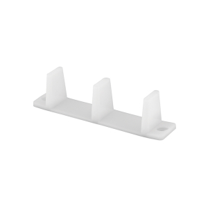 FHC Sliding Closet Door Bottom Guide - 4-3/16" - Plastic - White (4 Pack)