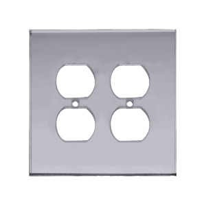 FHC Gray Double Duplex Glass Mirror Plate
