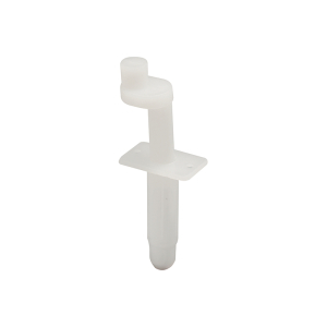 FHC Bi-Fold Door Top Pivot - 3/8" Offset Pivot - Nylon - White Finish (2 Pack)