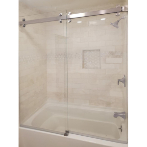 FHC Napa Series 180 Deg Sliding Shower Door Kit - No Towel Bar