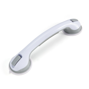 FHC No-Drill Suction Shower Handle 16-1/2" White/Gray